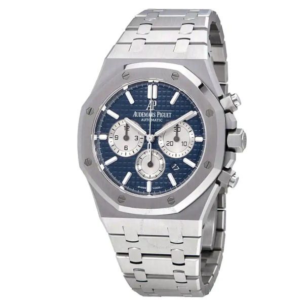 【Super Clone】Audemars Piguet Royal Oak 41mm Blue Dial Stainless Steel Bracelet Men's Watch