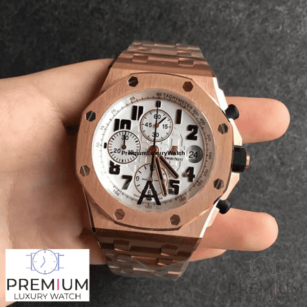【Super Clone】Audemars Piguet Royal Oak Offshore Chronograph 42mm Rose Gold Watch