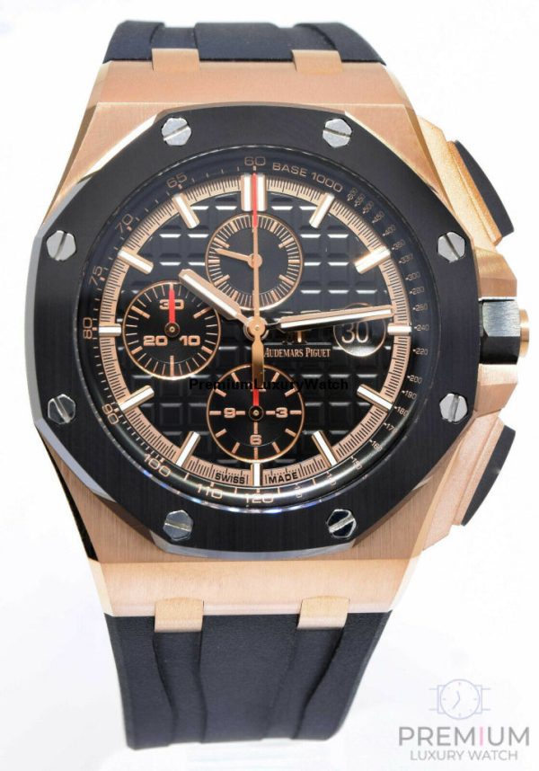 【Super Clone】Audemars Piguet Royal Oak Offshore Chronograph Black Dial 44MM Dial Watch