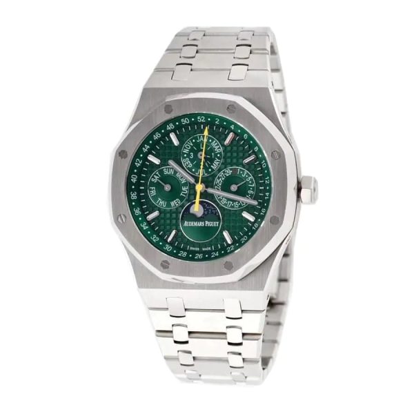 【Super Clone】Audemars piguet Royal Oak Perpetual Calendar Green Dial Watch 41MM