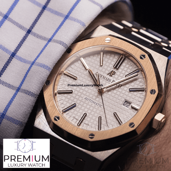 【Super Clone】Audemars piguet Royal Oak Selfwinding 41mm Steel and Rose Gold Selfwinding