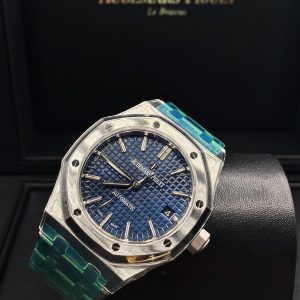 【Super Clone】Audemars Piguet Royal Oak Selfwinding Blue dial, 37mm, Stainless steel, 15450ST.OO.1256ST.03
