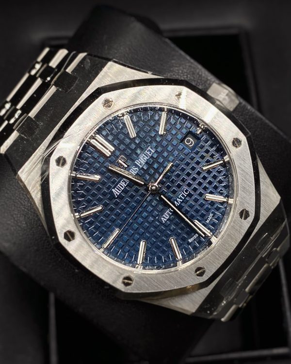 【Super Clone】Audemars Piguet Royal Oak Selfwinding Blue dial, 37mm, Stainless steel, 15450ST.OO.1256ST.03