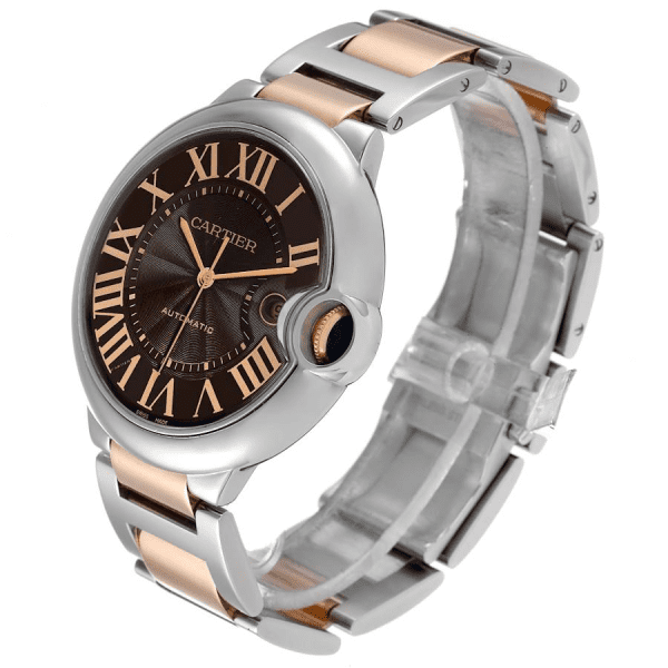 【Super Clone】BALLON BLEU Rose Gold Mix Chocolate 42mm