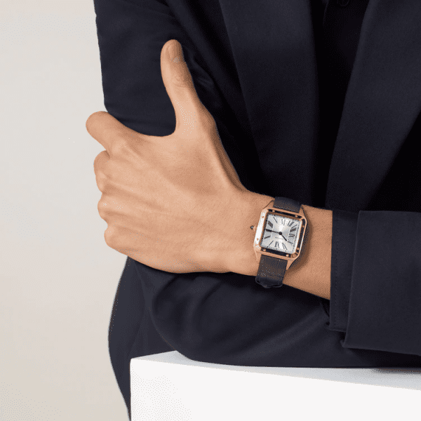 【Super Clone】SANTOS-DUMONT RoseGoldMix 38mm