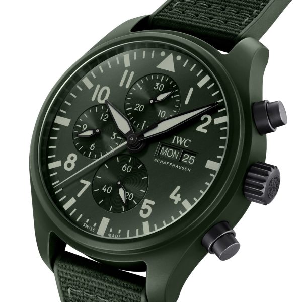 【Super Clone】【Top replica】IWC-Pilot's Watch Chronograph TOP GUN "Woodland" (IW389106)