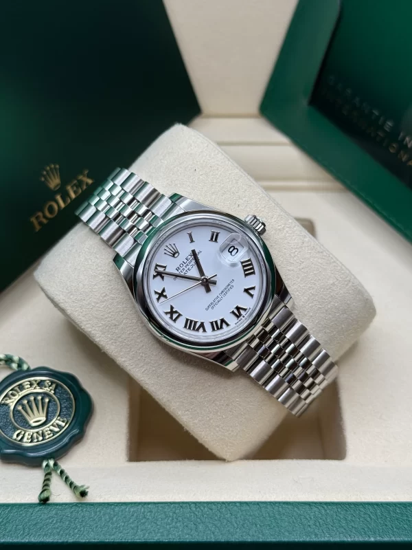 【Super Clone】RLX Datejust m278240-0003/0004 31mm White Roman Domed Bezel Oyster Oystersteel