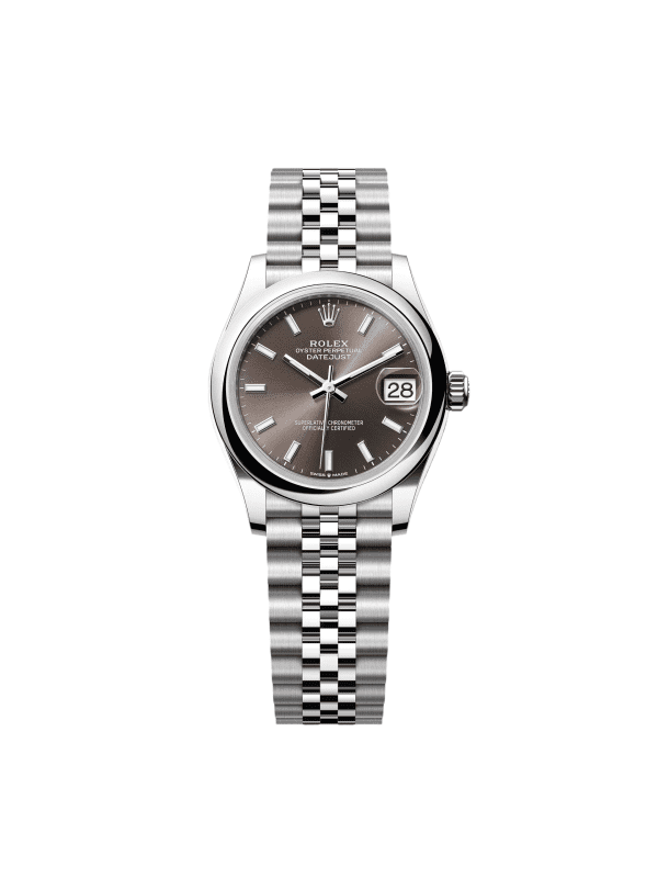 【Super Clone】RLX Datejust m278240-0009/0010 31mm Dark Grey Domed Bezel Oyster Oystersteel