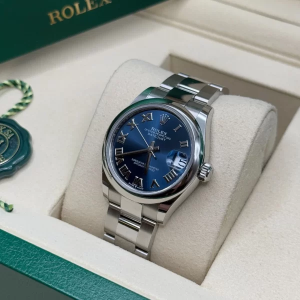 【Super Clone】RLX Datejust m278240-0017/0018 31mm Blue Roman Domed Bezel Oyster Oystersteel