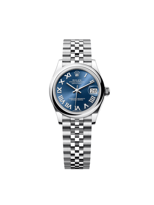 【Super Clone】RLX Datejust m278240-0017/0018 31mm Blue Roman Domed Bezel Oyster Oystersteel