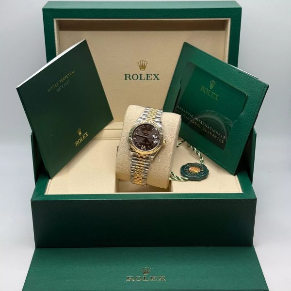 【Super Clone】RLX Datejust m278273-0017/0018 31mm Dark Grey Dial Stainless Steel and Yellow Gold Oyster Watch