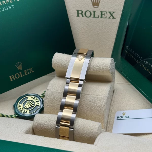 【Super Clone】RLX Datejust m278273-0031/0032 31mm Olive Green Floral Motif Dial Stainless Steel and Yellow Gold Oyster Watch