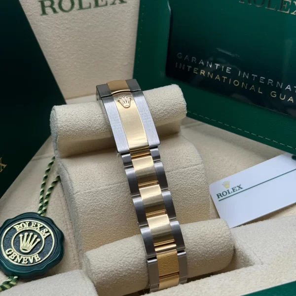 【Super Clone】RLX Datejust m278273-0031/0032 31mm Olive Green Floral Motif Dial Stainless Steel and Yellow Gold Oyster Watch