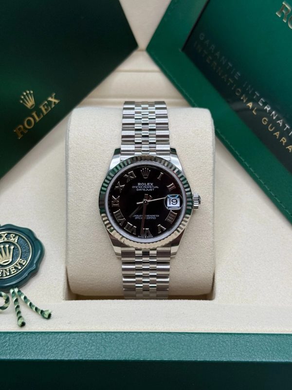 【Super Clone】RLX Datejust m278274-0001/0002 Bright Black Dial 31mm Oyster Bracelet