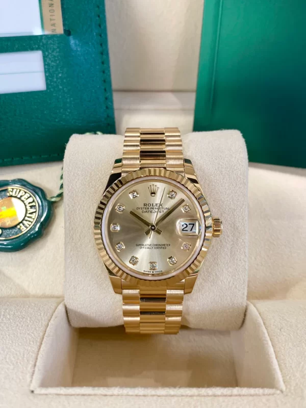 【Super Clone】RLX Datejust m278278-0009 Champagne 31mm Dial President Bracelet Watch