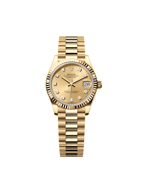 【Super Clone】RLX Datejust m278278-0009 Champagne 31mm Dial President Bracelet Watch