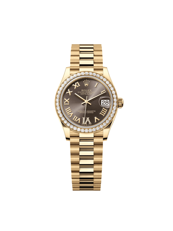 【Super Clone】RLX Datejust m278288RBR-0026 Dark Grey 31mm Dial President Bracelet Watch