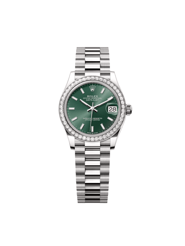 【Super Clone】RLX Datejust m278289RBR-0015 Mint Green Dial White Gold President Watch