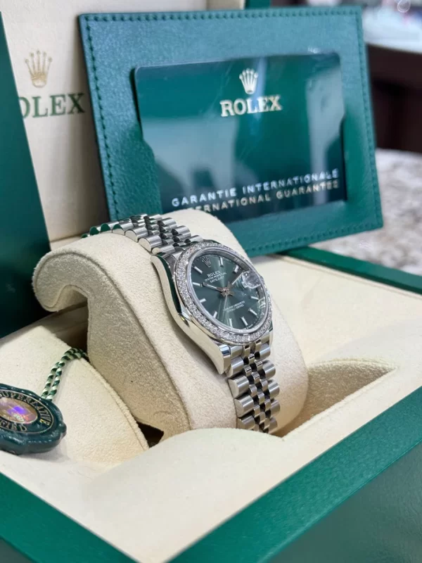 【Super Clone】RLX Datejust m278384RBR-0021/0022 Mint Green 31mm Dial Oyster Watch