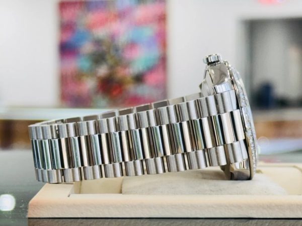 【Super Clone】RLX Day-Date 40mm 228349RBR-0001 Silver Dial President Bracelet