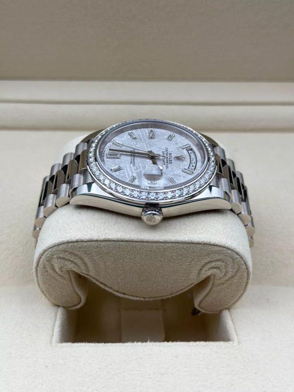 【Super Clone】RLX Day-Date 40mm 228349RBR-0040 Meteorite Dial President Bracelet