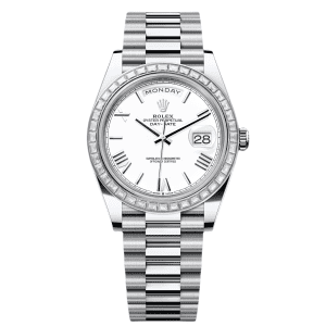 【Super Clone】RLX Day-Date 40mm 228396TBR-0018 White Roman Dial