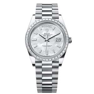 【Super Clone】RLX Day-Date 40mm 228396TBR-0043 Mother Of Pearl Diamond Dial and Bezel