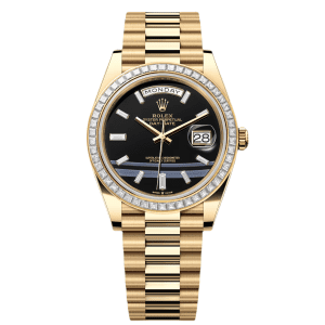 【Super Clone】RLX Day-Date 40mm 228398TBR-0038 Onyx Dial President Watch