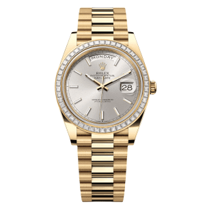 【Super Clone】RLX Day-Date 40mm 228398TBR-0040 Silver Dial President Watch