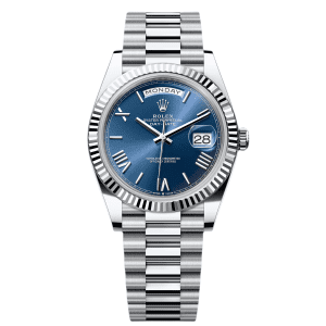 【Super Clone】RLX Day-Date "President" 40mm Blue Roman Dial 228236-0007