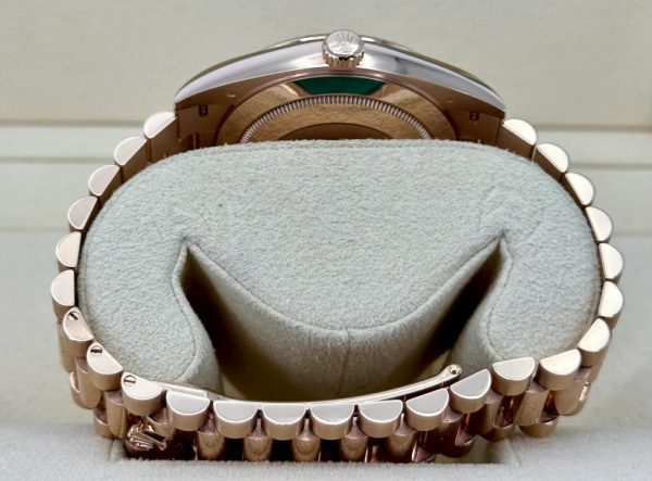【Super Clone】RLX Day-Date "President" 40mm Everose Gold Chocolate Roman Dial - 228235