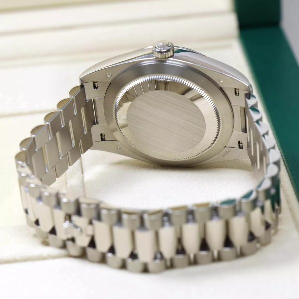 【Super Clone】RLX Day-Date "President" 40mm Platinum Ice Blue Baguette Dial - 228236