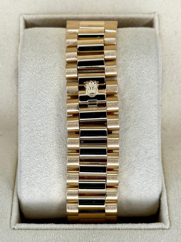 【Super Clone】RLX Day-Date "President" 40mm Yellow Gold Silver Roman Dial - 228238