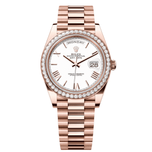 【Super Clone】RLX Day-Date White Roman Dial 228345rbr-0012