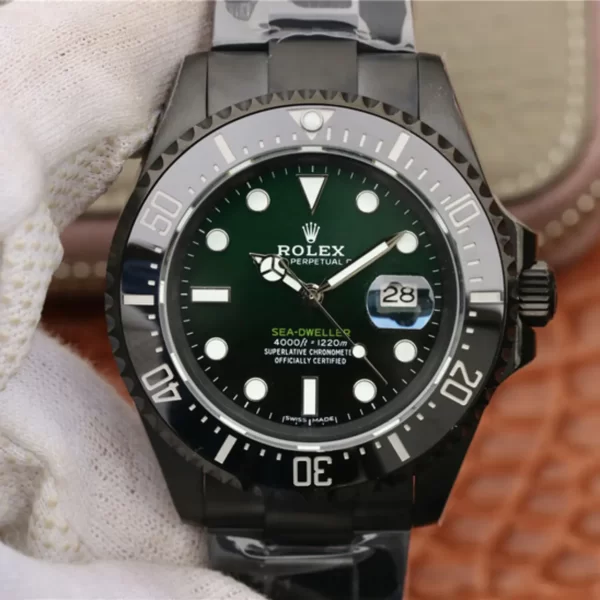 【Super Clone】RLX Sea-Dweller Full Black Multiple Dial Color Options 43mm