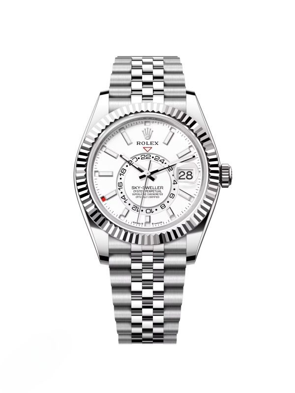 【Super Clone】RLX Sky-Dweller 42mm 336934-0003/0004 Stainless Steel White Dial Oyster