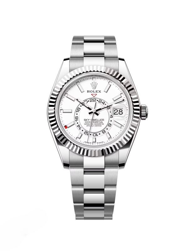 【Super Clone】RLX Sky-Dweller 42mm 336934-0003/0004 Stainless Steel White Dial Oyster