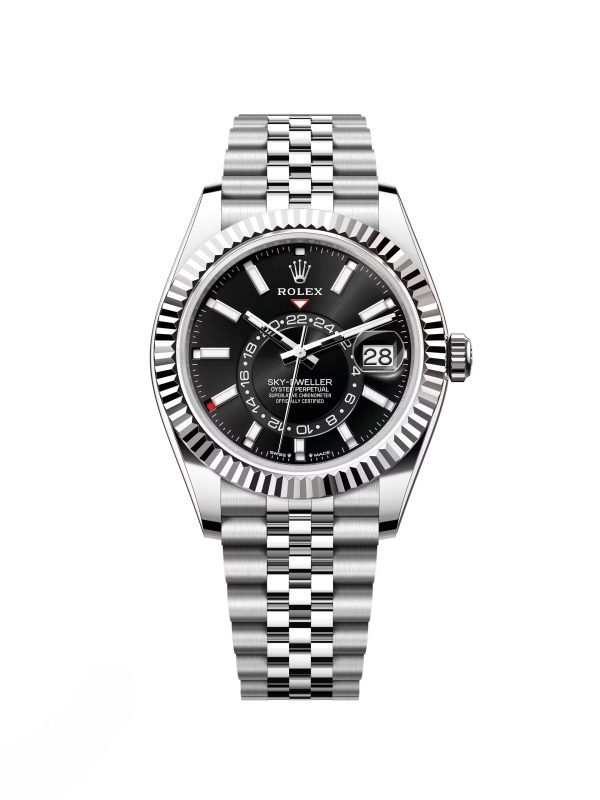 【Super Clone】RLX Sky-Dweller 42mm 336934-0007/0008 Stainless Steel Black Dial Oyster