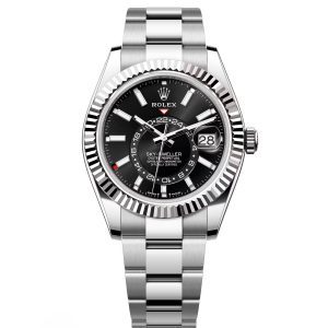 【Super Clone】RLX Sky-Dweller 42mm 336934-0007/0008 Stainless Steel Black Dial Oyster