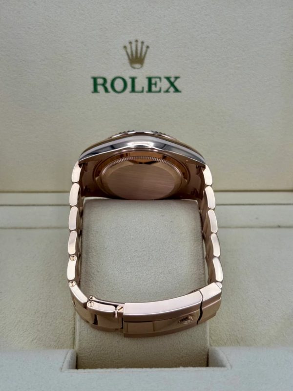 【Super Clone】RLX Sky-Dweller 42mm 336935-0001/0005 Rose Gold Blue Dial Oyster