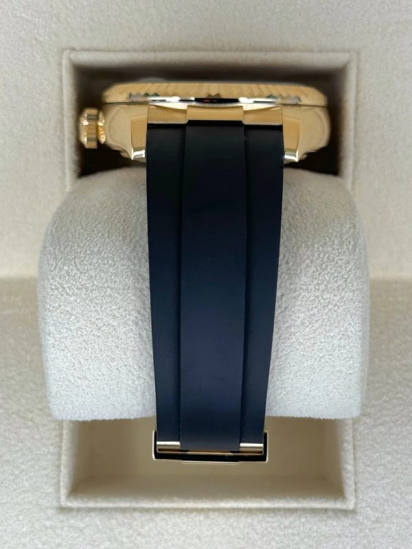 【Super Clone】RLX Sky-Dweller 42mm Yellow Gold Champagne Dial Oysterflex - 336238