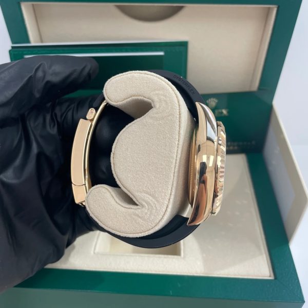 【Super Clone】RLX Sky-Dweller 42mm Yellow Gold White Dial Oysterflex - 336238