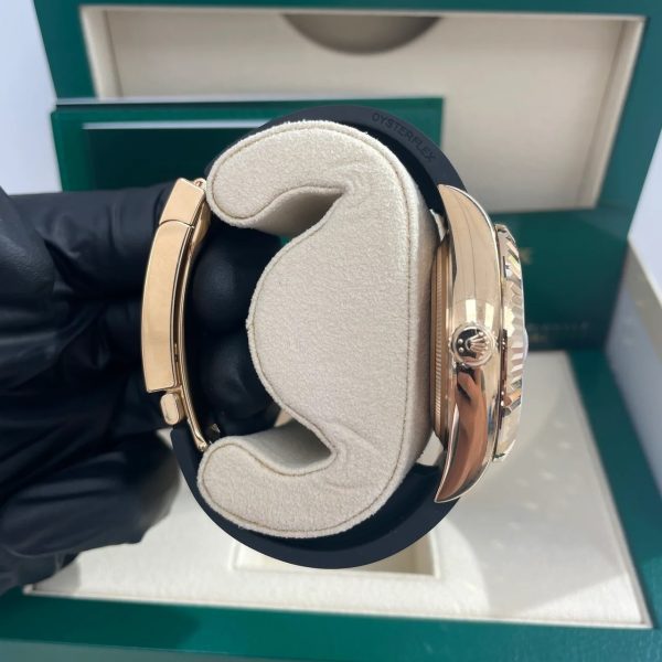 【Super Clone】RLX Sky-Dweller 42mm Yellow Gold White Dial Oysterflex - 336238